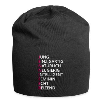 Jennifer Name Geschenk - Jersey-Beanie - Schwarz - Vorne