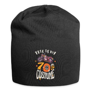 Das ist mein 70er Jahre Kostüm Grunge Effekt - Jersey-Beanie - Schwarz - Vorne