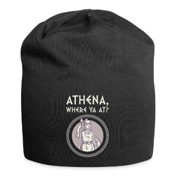 Antike Griechische Mythologie und Griechische - Jersey-Beanie - Schwarz - Vorne
