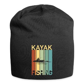 Pêcher Pêcheur Canne à pêche - Bonnet en jersey - noir - Devant