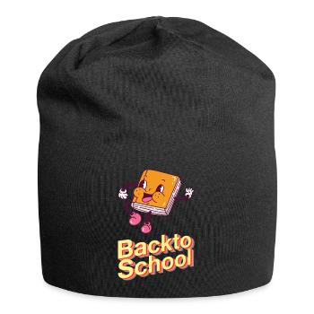 Retour à l’école - Bonnet en jersey - noir - Devant
