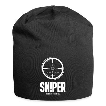 THE SNIPER white - Jersey-Beanie - Schwarz - Vorne