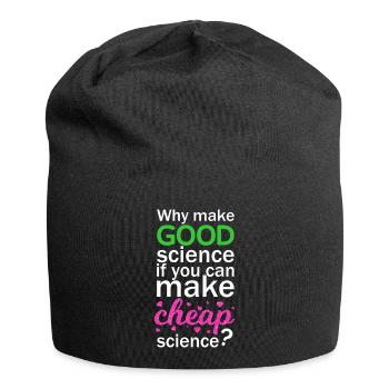 Cheap Science - Jersey-Beanie - Schwarz - Vorne