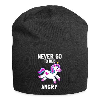 design de licorne mignon - Bonnet en jersey - charbon - Devant