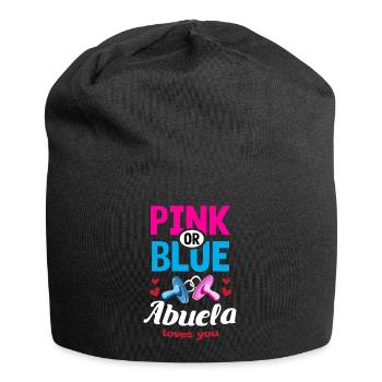 Rose ou bleu Abuela aime votre genre Révéler la fête - Bonnet en jersey - noir - Devant
