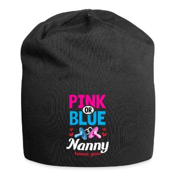 Nounou rose ou bleue vous aime Genre Reveal Party - Bonnet en jersey - noir - Devant