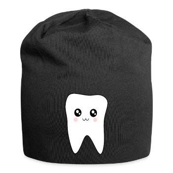 Dent Dents, Dents, Dentiste - Bonnet en jersey - noir - Devant