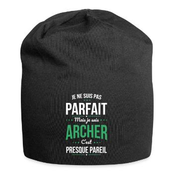 Je ne suis pas parfait mais mais je suis archer - Bonnet en jersey - noir - Devant