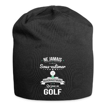 Sous-estimer un quadragénaire qui joue au golf - Bonnet en jersey - noir - Devant