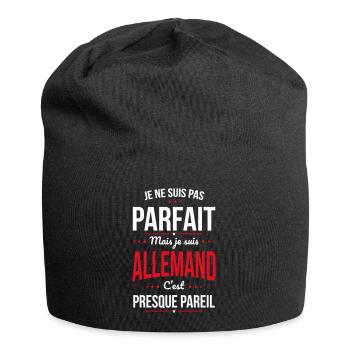 Je ne suis pas parfait mais je suis Allemand - Bonnet en jersey - noir - Devant