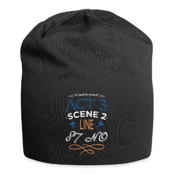 book dragon i love books book quotes - Jersey Beanie - black - Front