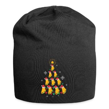 Fast Food Lover Taco Christmas Tree - Jersey-Beanie - Schwarz - Vorne