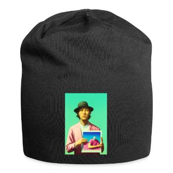 Bubblegum Selfie in Selfie - ARTWORK on LSD - Jersey Beanie - black - Front