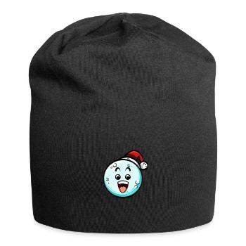 Boule de neige avec chapeau de Noël #3/9 - Bonnet en jersey - noir - Devant