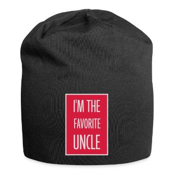 at The Favorite Uncle - Jersey Beanie - black - Front