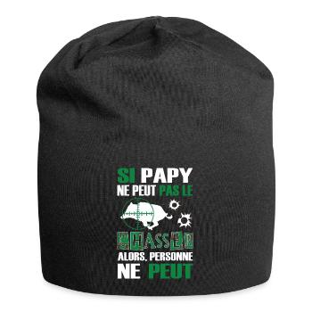 Papy Chasseur - Chasse au Sanglier - Bonnet en jersey - noir - Devant