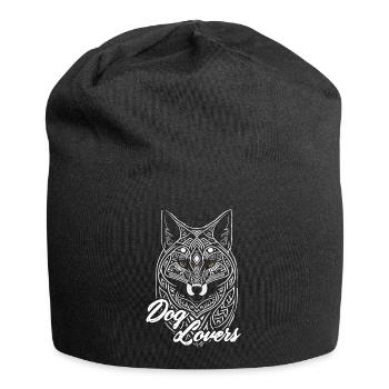 Hundeliebhaber. Hundeliebhaber .Zitat Hund. - Jersey-Beanie - Schwarz - Vorne