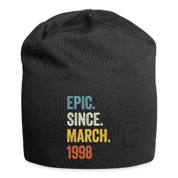 25 Years Epic Since March 1998 25th Birthday - Jersey Beanie - black - Front