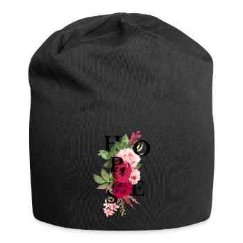 Hopes flowers - Jersey Beanie - black - Front