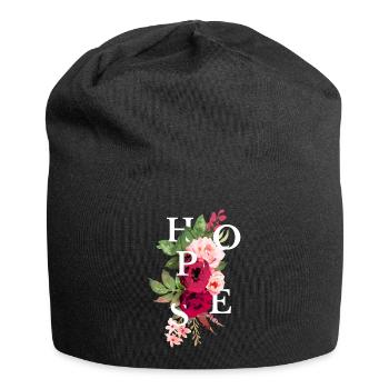 Hopes flowers - Jersey Beanie - black - Front