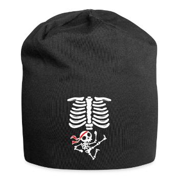 Babybauch Mutter Schwanger Schwangerschaft Baby - Jersey-Beanie - Schwarz - Vorne