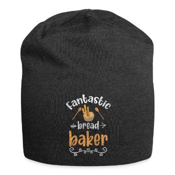 Backen Konditor Brötchen Teig - Jersey-Beanie - Anthrazit - Vorne