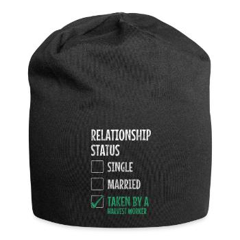 Harvest Field Worker Harvest Time Vegetables - Jersey Beanie - black - Front