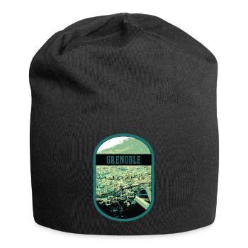 Panorama Grenoble: Einzelsicht-Seilbahn - Jersey-Beanie - Schwarz - Vorne