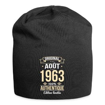Anniversaire 60 ans - Original - Août 1963 - Bonnet en jersey - noir - Devant