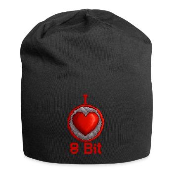 I love 8bit - Jersey-Beanie - Schwarz - Vorne