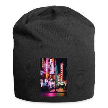 Tokyo Neon I - Bonnet en jersey - noir - Devant