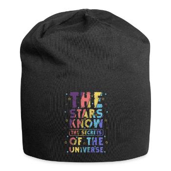 Astronaut Raumschiff Raumfahrt - Jersey-Beanie - Schwarz - Vorne