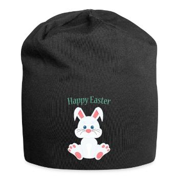 Cute easter bunny - Jersey Beanie - black - Front