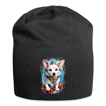 Cute dog - Jersey Beanie - black - Front