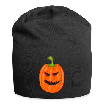 Pumpkin for Halloween - Jersey Beanie - black - Front