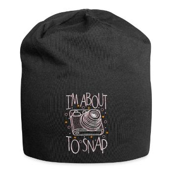Fotografin Bild Herzschlag - Jersey-Beanie - Schwarz - Vorne