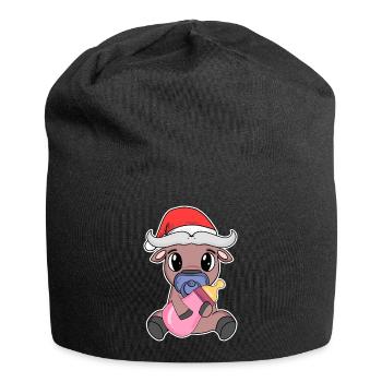 Ochse Baby Weihnachten - Jersey-Beanie - Schwarz - Vorne