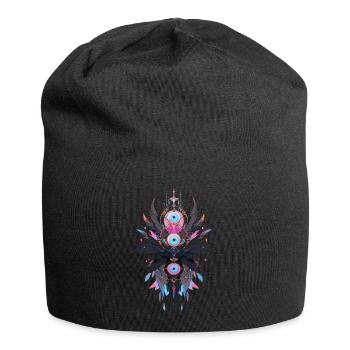 Attrape-rêves #9 - Bonnet en jersey - noir - Devant