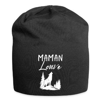 Maman Louve 5 - Bonnet en jersey - noir - Devant