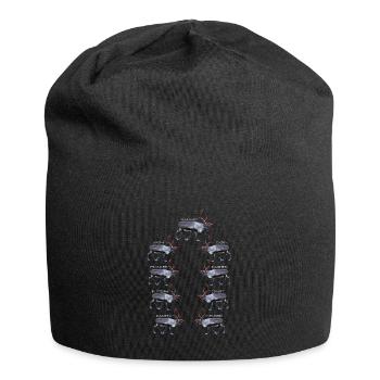 Collection de rennes givrés pour l’hiver - Bonnet en jersey - noir - Devant