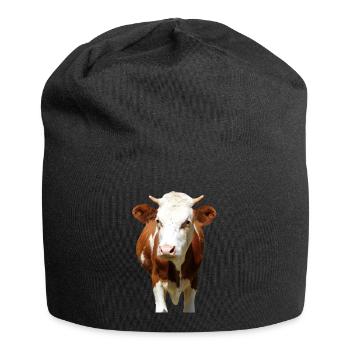 Cow Cow Head - Jersey Beanie - black - Front