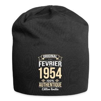 Anniversaire 70 ans - Original - Février 1954 - Bonnet en jersey - noir - Devant