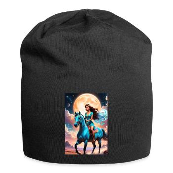 personalized design mother's gift - Jersey Beanie - black - Front