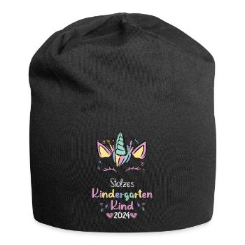 Stolzes Kindergarten Kind 2024 Kita Geschenk - Jersey-Beanie - Schwarz - Vorne