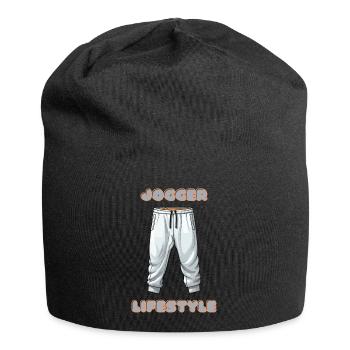 Jogger Lifestyle - Jersey-Beanie - Schwarz - Vorne