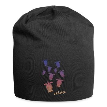 Schildkröten - Jersey-Beanie - Schwarz - Vorne