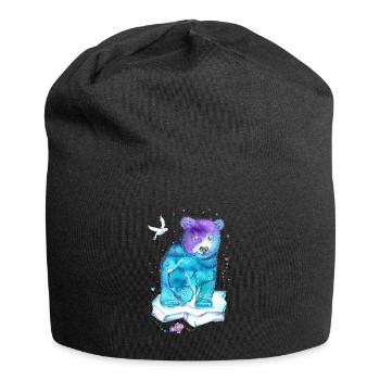 Gute Laune Eisbär - Jersey-Beanie - Schwarz - Vorne
