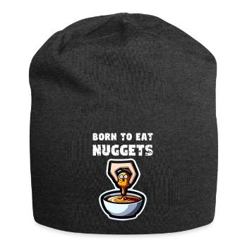 Chicken Nuggets Funny Chicken Nuggets Saying - Jersey Beanie - charcoal grey - Front