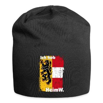 Heimweh - HeimW in meine Heimat Salzburg - Jersey-Beanie - Schwarz - Vorne