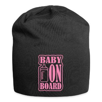 Bébé à bord - Bonnet en jersey - noir - Devant